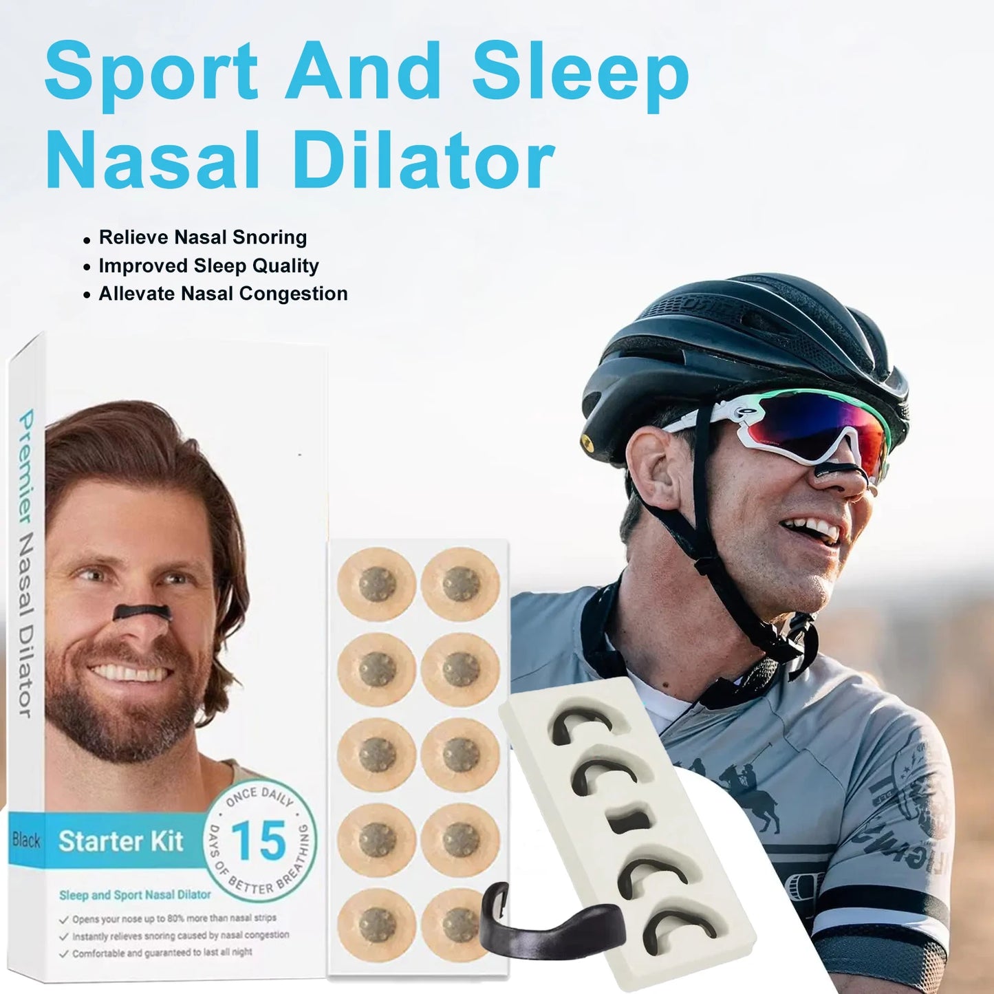 Paski na nos do oddychania Anti-snoring Nose Clip